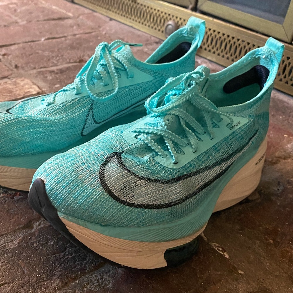 Nike Air Zoom Alphafly NEXT% ‘Hyper Turquoise’ Womens Size 7 running shoes